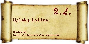 Ujlaky Lolita névjegykártya